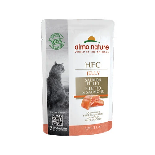 Almo Nature HFC Jelly Katzenfutter - Frischebeutel - Lachs
