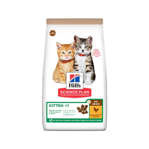 Hill's Science Plan No Grain Katzenfutter Huhn - Kitten – Bild 2